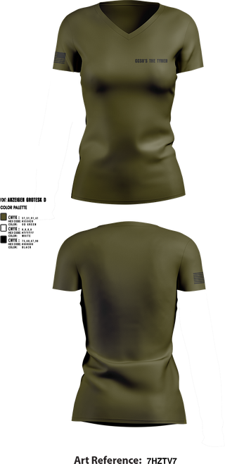 Womens Short Sleeve Vneck Shirt, CCSO’s The Tyner, Police, Teamtime, Team time, sublimation, custom sports apparel, team uniforms, spirit wear, spiritwear, sports uniforms, custom shirts, team store, custom team store, fundraiser sports, apparel fundraiser