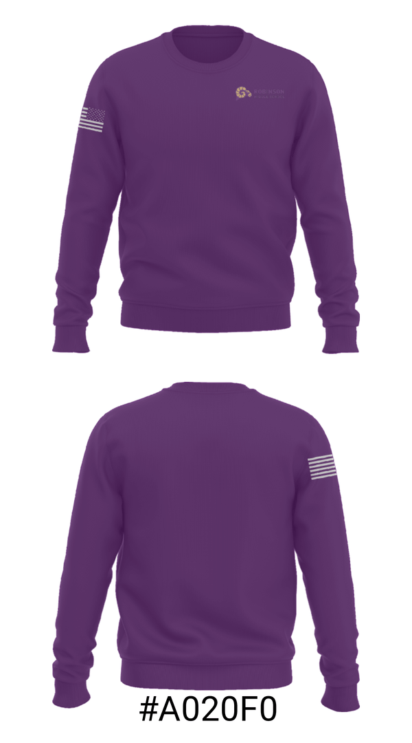 Crew Neck Sweatshirt, Robinson Middle School Track, Track & Field, Teamtime, Team time, sublimation, custom sports apparel, team uniforms, spirit wear, spiritwear, sports uniforms, custom shirts, team store, custom team store, fundraiser sports, apparel fundraiser