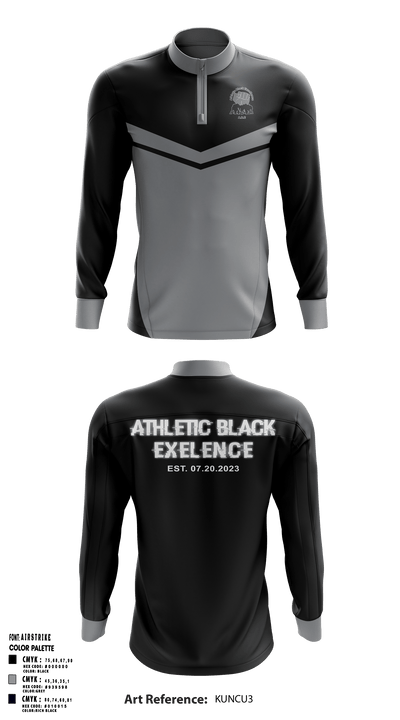 Athletic black excellence 2 85687336 Quarter Zip Jacket - 1