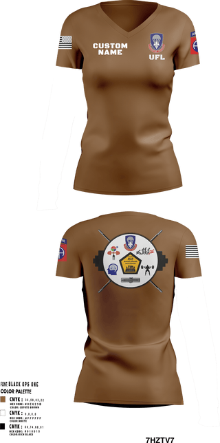 Womens Short Sleeve Vneck Shirt, 82nd ADSB H2F, Army, Teamtime, Team time, sublimation, custom sports apparel, team uniforms, spirit wear, spiritwear, sports uniforms, custom shirts, team store, custom team store, fundraiser sports, apparel fundraiser