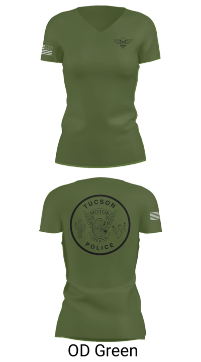 TPD MOTOR UNIT 67112743 Women's Short Sleeve V-neck Shirt - 46