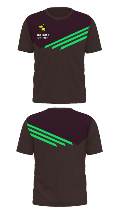Academy Wolves 37011812 Short Sleeve Performance Shirt - 25
