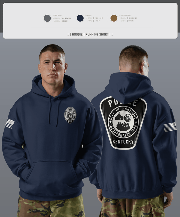 Hoodie, Hartford Police Department, Police, Teamtime, Team time, sublimation, custom sports apparel, team uniforms, spirit wear, spiritwear, sports uniforms, custom shirts, team store, custom team store, fundraiser sports, apparel fundraiser