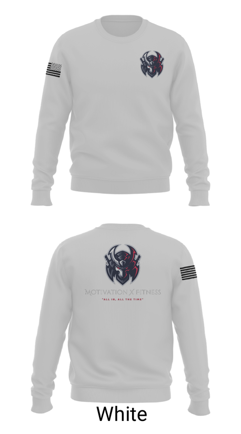 Crew Neck Sweatshirt, Motivation X Fitness, LLC, , Teamtime, Team time, sublimation, custom sports apparel, team uniforms, spirit wear, spiritwear, sports uniforms, custom shirts, team store, custom team store, fundraiser sports, apparel fundraiser