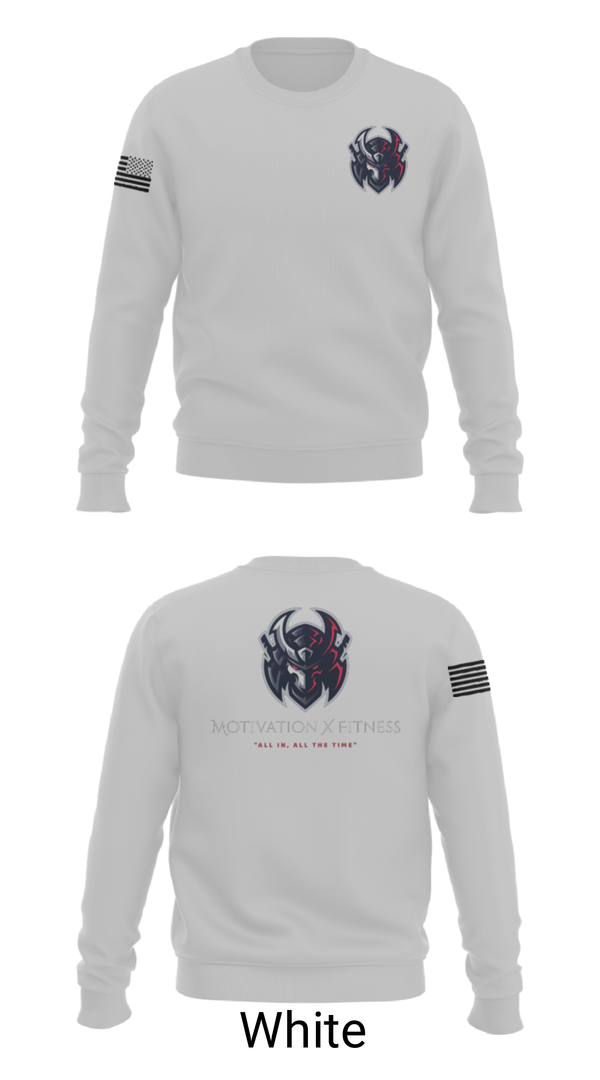 Crew Neck Sweatshirt, Motivation X Fitness, LLC, , Teamtime, Team time, sublimation, custom sports apparel, team uniforms, spirit wear, spiritwear, sports uniforms, custom shirts, team store, custom team store, fundraiser sports, apparel fundraiser
