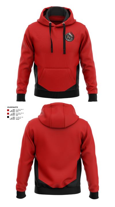 White Shield High School Wrestling 94078383 Hoodie - 1