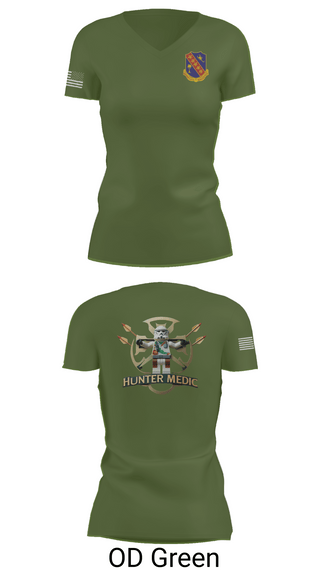 Womens Short Sleeve Vneck Shirt, 1-148th HHB Medics, , Teamtime, Team time, sublimation, custom sports apparel, team uniforms, spirit wear, spiritwear, sports uniforms, custom shirts, team store, custom team store, fundraiser sports, apparel fundraiser
