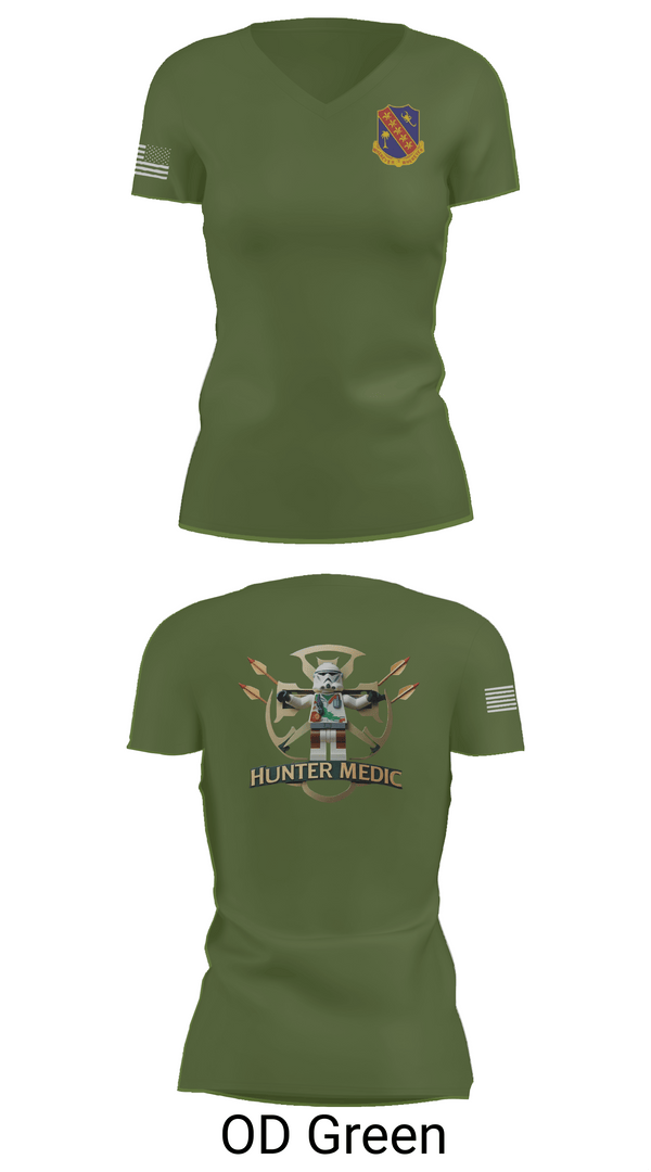 Womens Short Sleeve Vneck Shirt, 1-148th HHB Medics, , Teamtime, Team time, sublimation, custom sports apparel, team uniforms, spirit wear, spiritwear, sports uniforms, custom shirts, team store, custom team store, fundraiser sports, apparel fundraiser