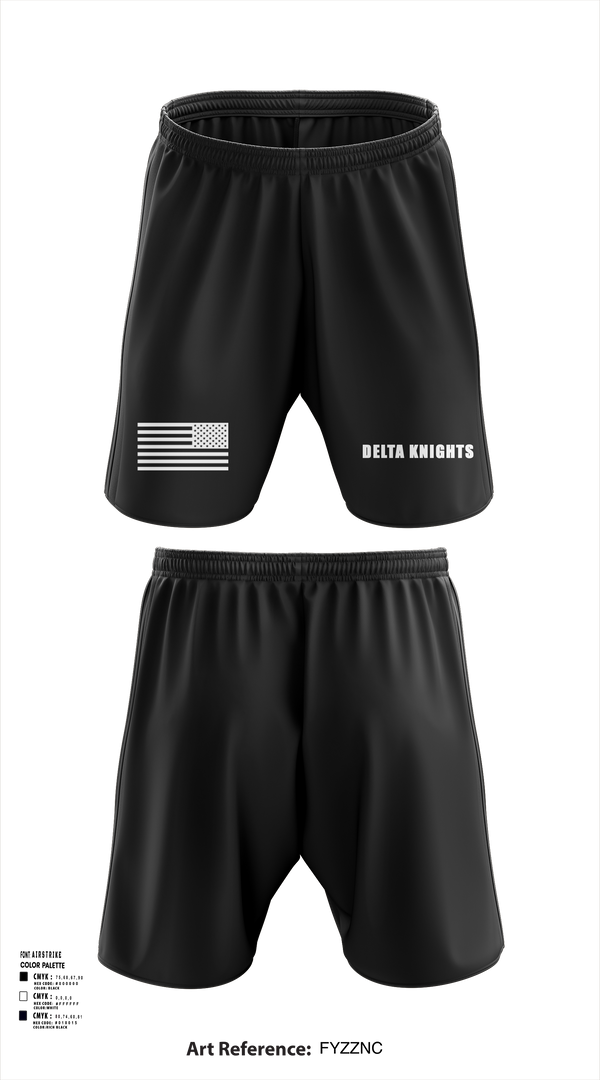 Athletic Shorts With Pockets, Delta Knights, , Teamtime, Team time, sublimation, custom sports apparel, team uniforms, spirit wear, spiritwear, sports uniforms, custom shirts, team store, custom team store, fundraiser sports, apparel fundraiser