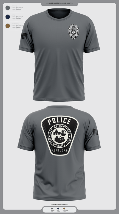 Hartford Police Department 37049516 Short Sleeve Performance Shirt - 1