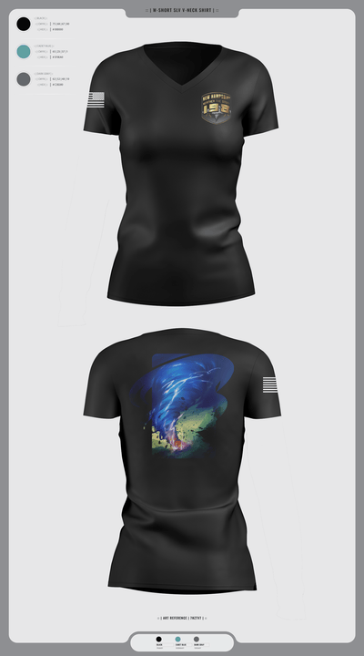 198 92873237 Women's Short Sleeve V-neck Shirt - 9