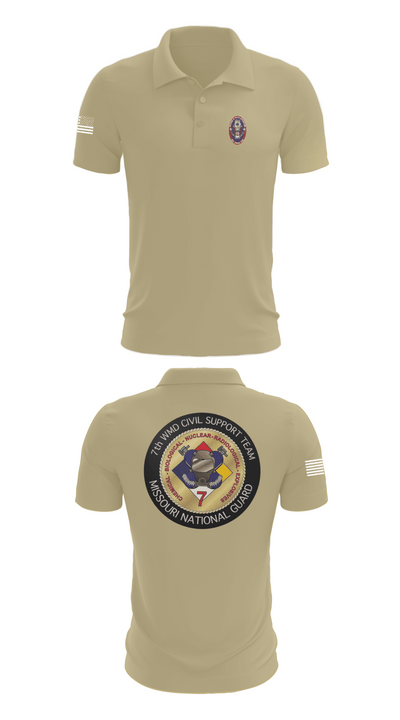 7th CST 5552337 Short Sleeve Performance Polo - 87