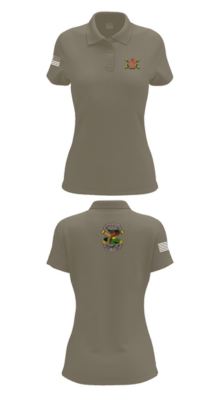 Womens Short Sleeve Performance Polo, 1-7FA Cobra Btry, , Teamtime, Team time, sublimation, custom sports apparel, team uniforms, spirit wear, spiritwear, sports uniforms, custom shirts, team store, custom team store, fundraiser sports, apparel fundraiser