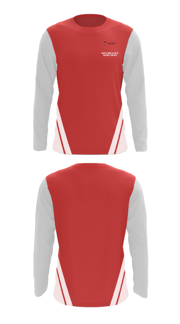Long Sleeve Performance Shirt, Santa Maria High School Tennis, Tennis, Teamtime, Team time, sublimation, custom sports apparel, team uniforms, spirit wear, spiritwear, sports uniforms, custom shirts, team store, custom team store, fundraiser sports, apparel fundraiser