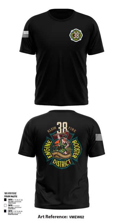 Klein Fire 38 11019570 Short Sleeve Performance Shirt - 154