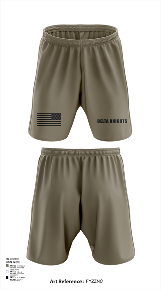 Athletic Shorts With Pockets, Delta Knights, , Teamtime, Team time, sublimation, custom sports apparel, team uniforms, spirit wear, spiritwear, sports uniforms, custom shirts, team store, custom team store, fundraiser sports, apparel fundraiser