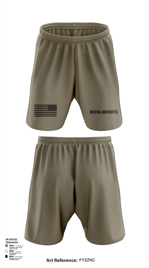Athletic Shorts With Pockets, Delta Knights, , Teamtime, Team time, sublimation, custom sports apparel, team uniforms, spirit wear, spiritwear, sports uniforms, custom shirts, team store, custom team store, fundraiser sports, apparel fundraiser