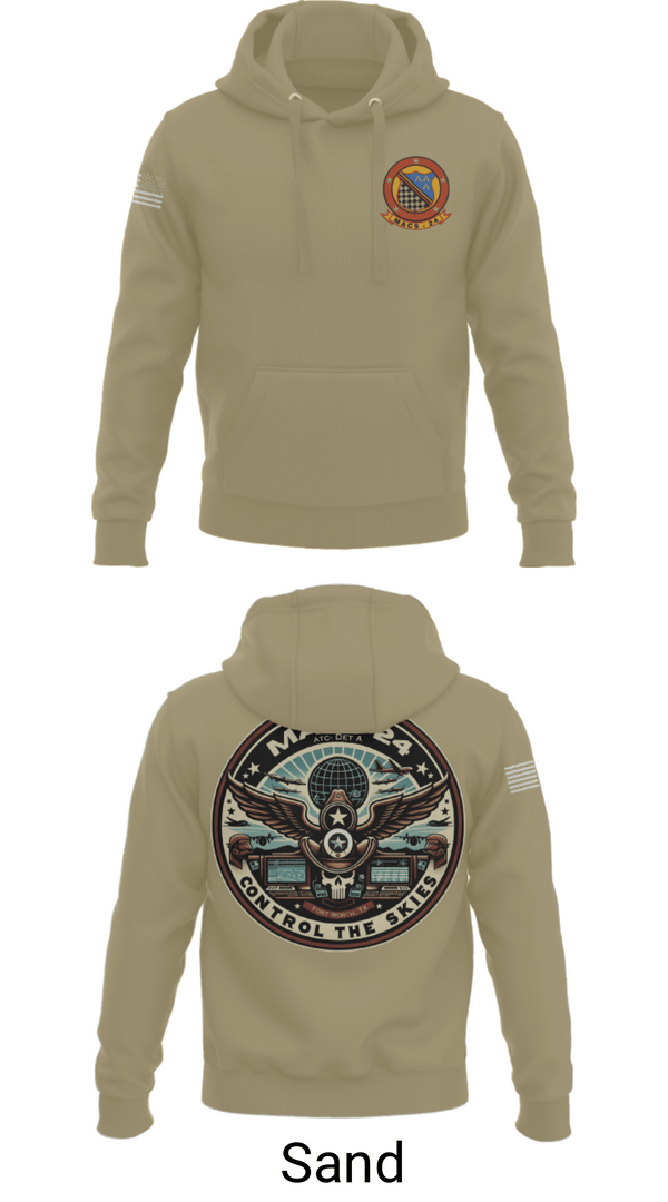 Hoodie, MACS 24 ATC Detachment A, Marines, Teamtime, Team time, sublimation, custom sports apparel, team uniforms, spirit wear, spiritwear, sports uniforms, custom shirts, team store, custom team store, fundraiser sports, apparel fundraiser