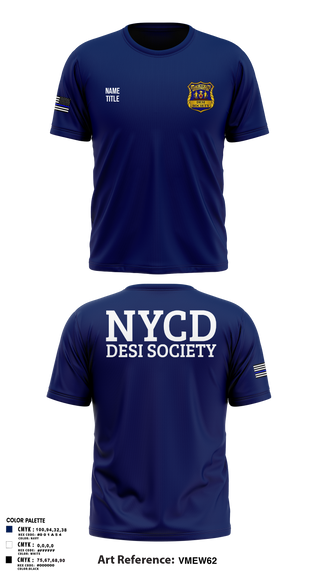 Short Sleeve Performance Shirt, NYCD DESI SOCIETY, Police, Teamtime, Team time, sublimation, custom sports apparel, team uniforms, spirit wear, spiritwear, sports uniforms, custom shirts, team store, custom team store, fundraiser sports, apparel fundraiser