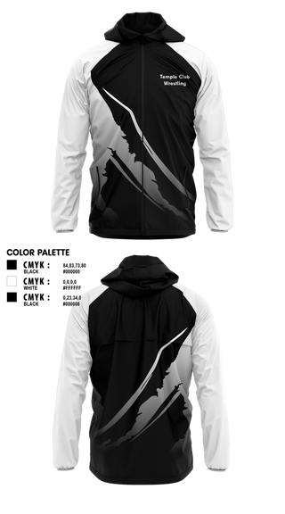 Windbreaker, Temple Wrestling Club, Wrestling, Teamtime, Team time, sublimation, custom sports apparel, team uniforms, spirit wear, spiritwear, sports uniforms, custom shirts, team store, custom team store, fundraiser sports, apparel fundraiser