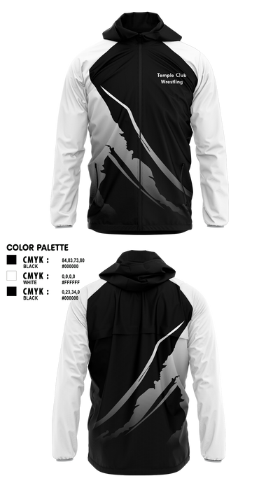 Temple Wrestling Club 35193294 Windbreaker - 1