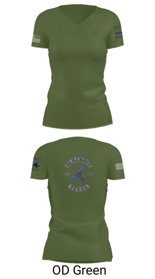 Womens Short Sleeve Vneck Shirt, BLACKOUT LE-MC, , Teamtime, Team time, sublimation, custom sports apparel, team uniforms, spirit wear, spiritwear, sports uniforms, custom shirts, team store, custom team store, fundraiser sports, apparel fundraiser