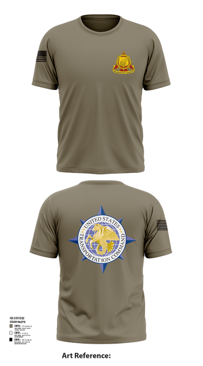 773rd transportation company 77722700 Short Sleeve Performance Shirt - 133