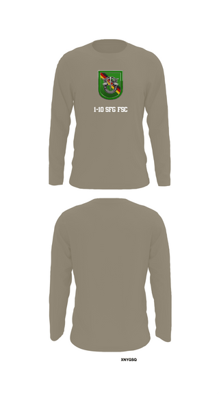 Long Sleeve Performance Shirt, 1-10 SFG FSC, Army, Teamtime, Team time, sublimation, custom sports apparel, team uniforms, spirit wear, spiritwear, sports uniforms, custom shirts, team store, custom team store, fundraiser sports, apparel fundraiser