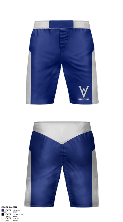 Winfield Youth Wrestling Club 41902136 Fight Shorts - 2