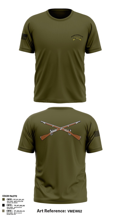 2ND Platoon, Blackhawk CO, 4-6 INF 33052175 Old School Cotton Feel Shirt - 105