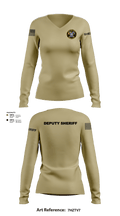 Chesterfield County Sheriff Office 79473922 Women's Long Sleeve V-neck Shirt -1 101