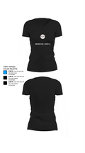Armstrong Towing & Recovery LLC 19336053 Women's Short Sleeve V-neck Shirt - 37