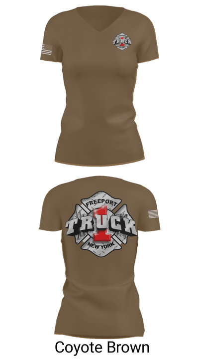 Truck 1 23787663 Women's Short Sleeve V-neck Shirt - 12