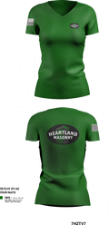 Heartland masonry 17058067 Women's Short Sleeve V-neck Shirt - 251