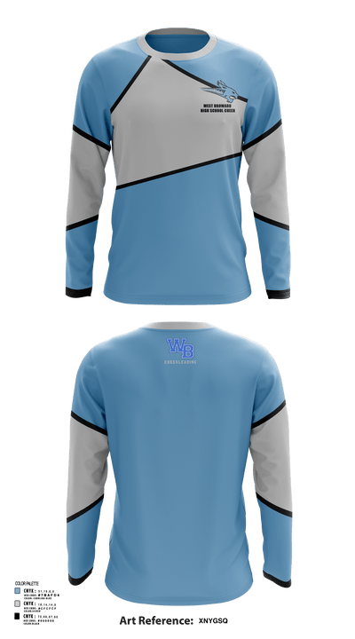West Broward High School Cheer 79725854 Long Sleeve Performance Shirt - 128
