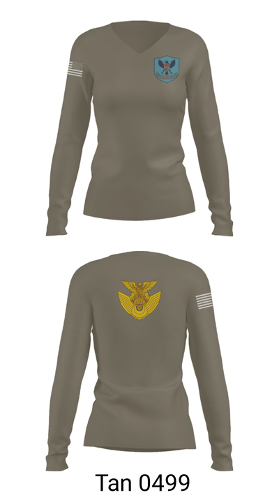 衛生 94122789 Women's Long Sleeve V-neck Shirt - 77