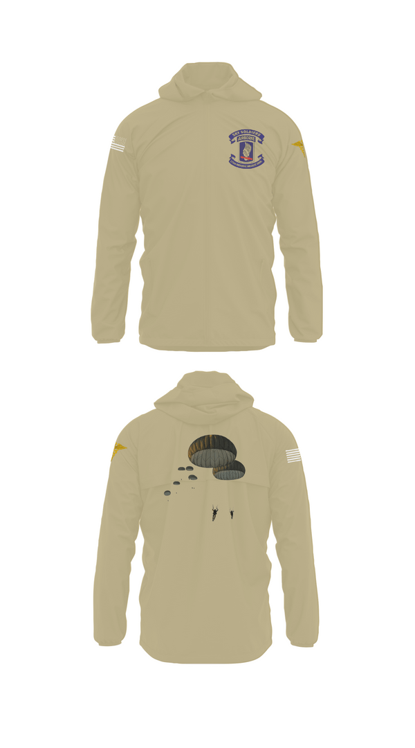 Windbreaker, 173rd Airborne Division, Army, Teamtime, Team time, sublimation, custom sports apparel, team uniforms, spirit wear, spiritwear, sports uniforms, custom shirts, team store, custom team store, fundraiser sports, apparel fundraiser