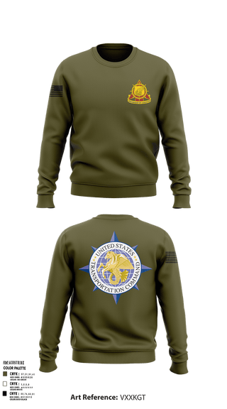 Crew Neck Sweatshirt, 773rd transportation company, Army, Teamtime, Team time, sublimation, custom sports apparel, team uniforms, spirit wear, spiritwear, sports uniforms, custom shirts, team store, custom team store, fundraiser sports, apparel fundraiser