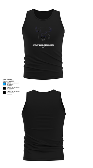 Tank Top, Outlaw Mobile Mechanics LLP, , Teamtime, Team time, sublimation, custom sports apparel, team uniforms, spirit wear, spiritwear, sports uniforms, custom shirts, team store, custom team store, fundraiser sports, apparel fundraiser