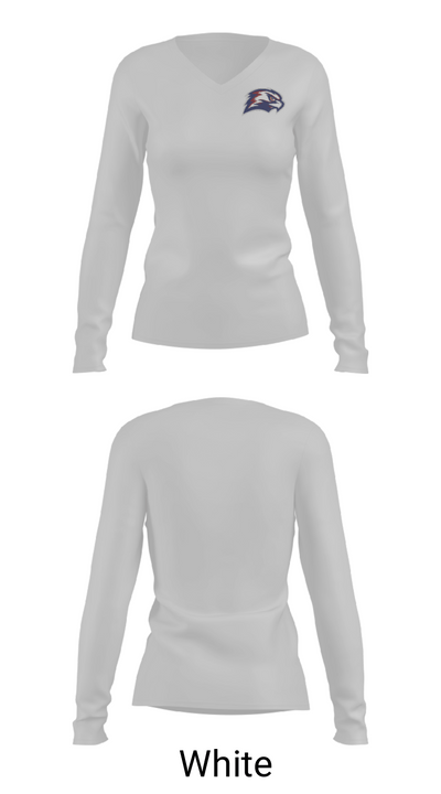 Armwood High School Track 3310972 Women's Long Sleeve V-neck Shirt - 6
