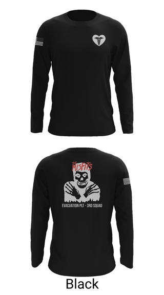 Long Sleeve Performance Shirt, 3rd squad, Army, Teamtime, Team time, sublimation, custom sports apparel, team uniforms, spirit wear, spiritwear, sports uniforms, custom shirts, team store, custom team store, fundraiser sports, apparel fundraiser