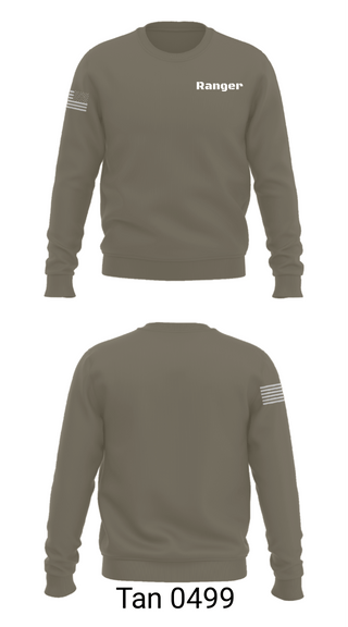 Crew Neck Sweatshirt, Ranger, Army, Teamtime, Team time, sublimation, custom sports apparel, team uniforms, spirit wear, spiritwear, sports uniforms, custom shirts, team store, custom team store, fundraiser sports, apparel fundraiser