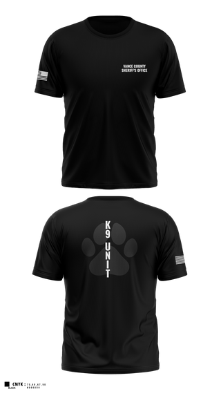 Short Sleeve Performance Shirt, Vance County Sheriff's Office  K9 Unit, Police, Teamtime, Team time, sublimation, custom sports apparel, team uniforms, spirit wear, spiritwear, sports uniforms, custom shirts, team store, custom team store, fundraiser sports, apparel fundraiser