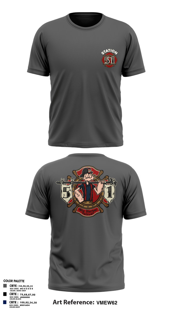 Short Sleeve Performance Shirt, Station 51, Fire Department, Teamtime, Team time, sublimation, custom sports apparel, team uniforms, spirit wear, spiritwear, sports uniforms, custom shirts, team store, custom team store, fundraiser sports, apparel fundraiser