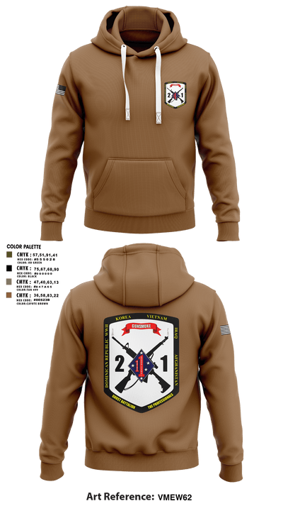 2nd Battalion, 1st Marine Regiment 96823879 Hoodie - 101