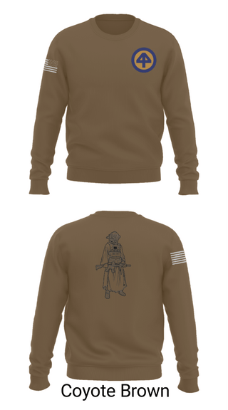Crew Neck Sweatshirt, A Co 1/1-114th, Army, Teamtime, Team time, sublimation, custom sports apparel, team uniforms, spirit wear, spiritwear, sports uniforms, custom shirts, team store, custom team store, fundraiser sports, apparel fundraiser