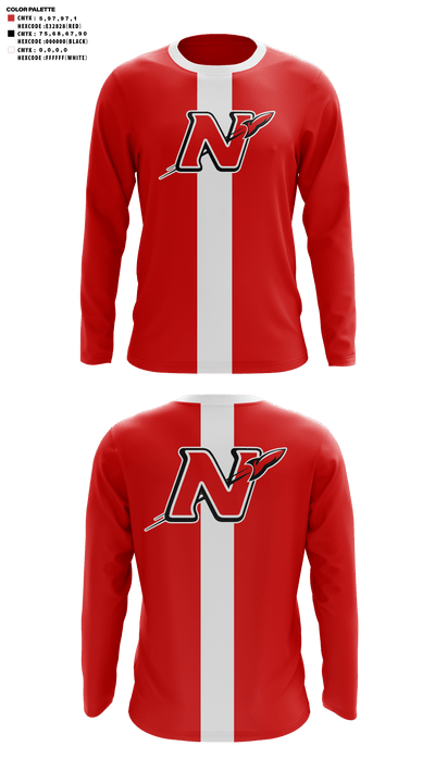 Neenah High School Golf 47507810 Long Sleeve Performance Shirt - 41