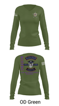 Bluecrew law enforcement motorcycle club 56909917 Women's Long Sleeve V-neck Shirt - 54