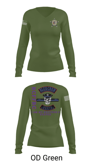 Womens Long Sleeve Vneck Shirt, Bluecrew law enforcement motorcycle club, , Teamtime, Team time, sublimation, custom sports apparel, team uniforms, spirit wear, spiritwear, sports uniforms, custom shirts, team store, custom team store, fundraiser sports, apparel fundraiser