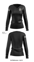 SkullSquad 39686138 Women's Long Sleeve V-neck Shirt -1 2